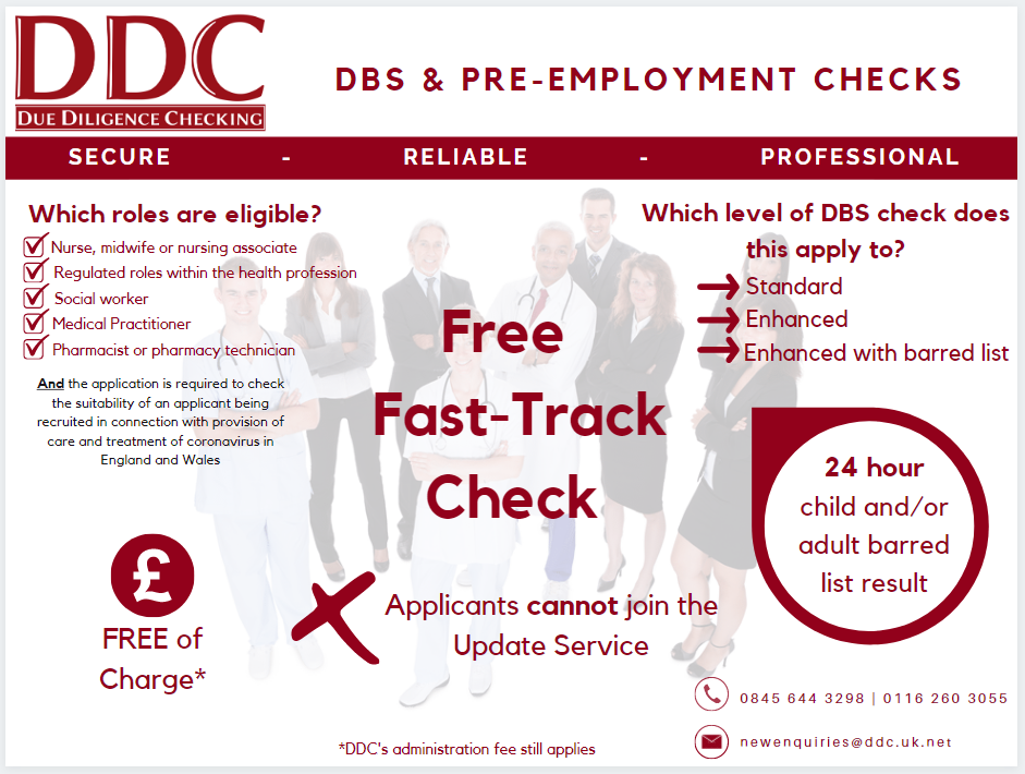 Free fast-track check infographic Free fast-track check infographic