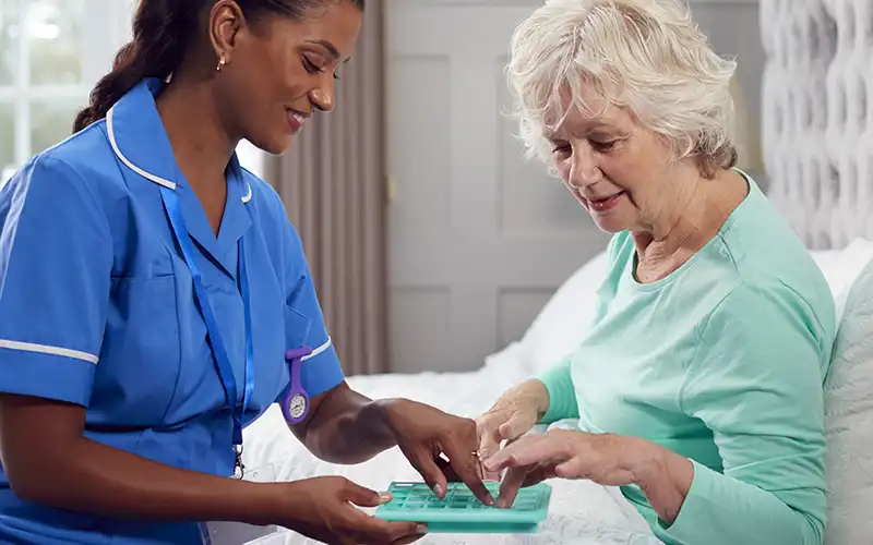 Nurse and patient